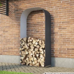Kaminholzregal Lignum 99 x 40 x 200 cm granit