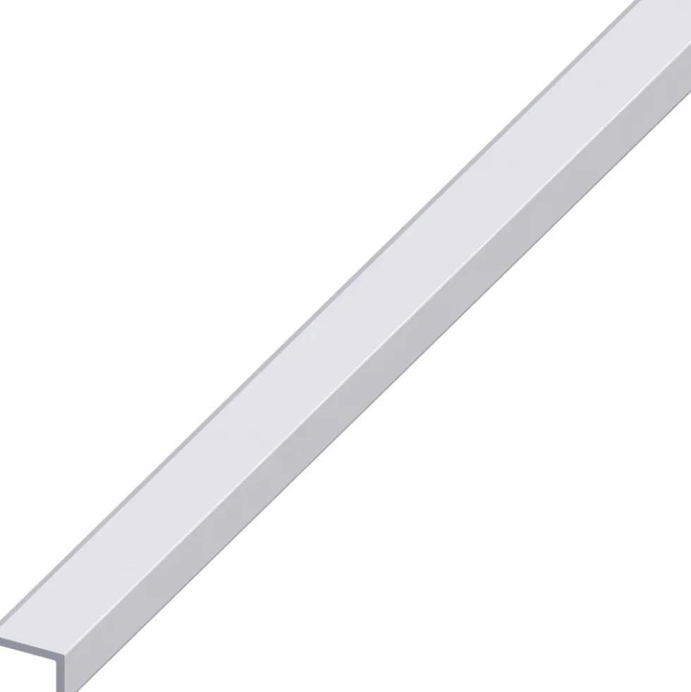 Kantenschutz-Profil Aluminium eloxiert 2000 x 19 x 8 x 1,6 mm silberfarben
