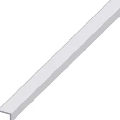 Kantenschutz-Profil Aluminium eloxiert 2000 x 14 x 10 x 1,5 mm silberfarben