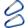 Karabiner 10 x 50 mm Alu 2 Stück blau