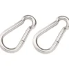Karabiner 4 x 40 mm verzinkt, 2 Stück, Belastbarkeit 10 kg