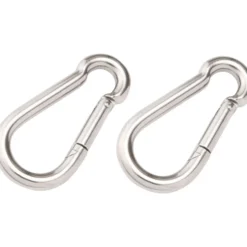 Karabiner 4 x 40 mm verzinkt, 2 Stück, Belastbarkeit 10 kg