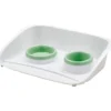 Katzennapf-Set in granit/soft green