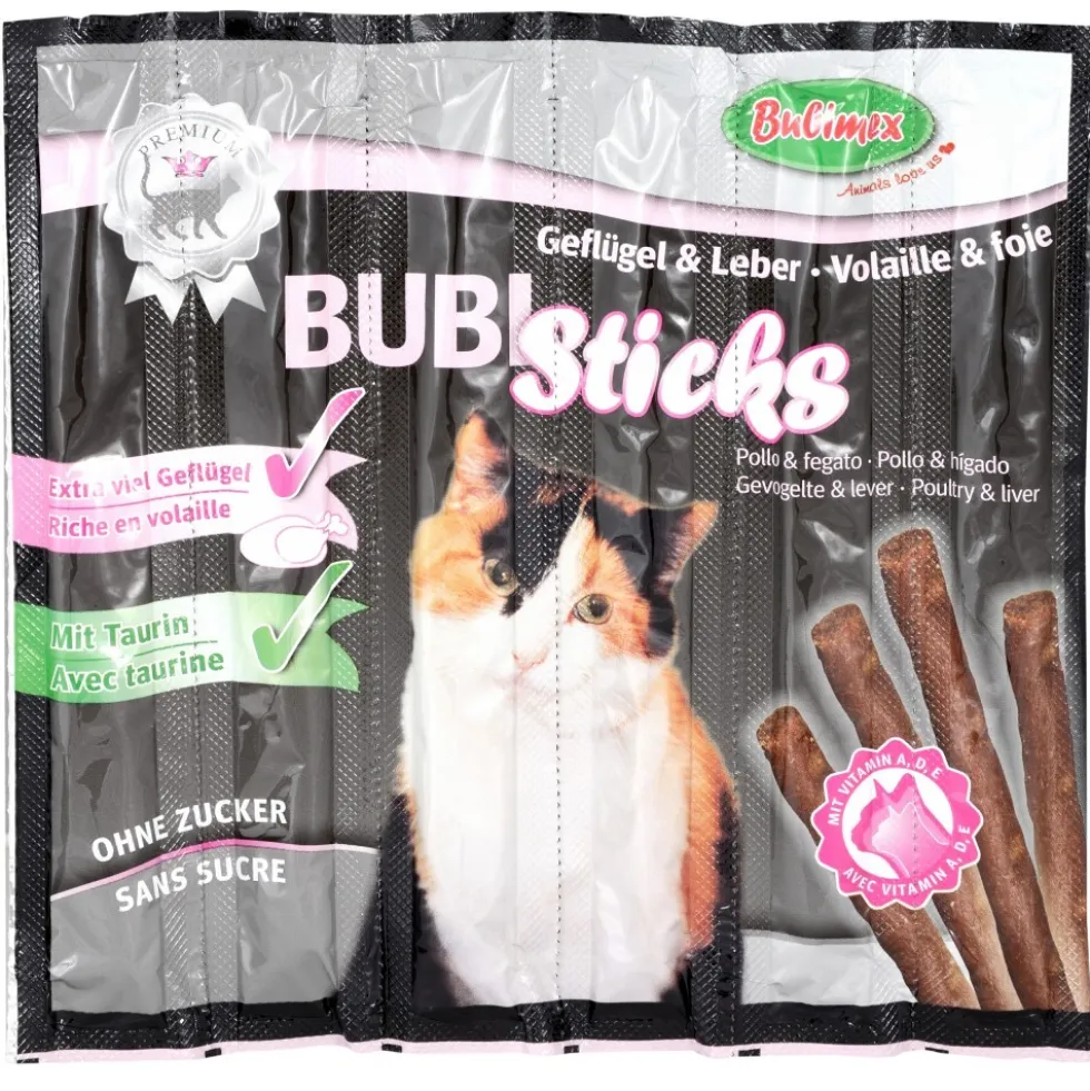 Katzensticks 6 Stück mit Geflügel und Leber