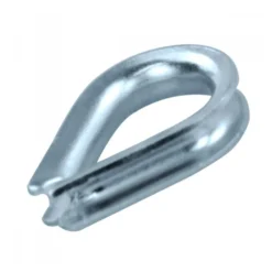 Kausche 6 mm DIN6899 aus verzinktem Stahl