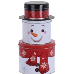 Keksdose 3in1 aus Metall in verschiedenen Weihnachtsmotiven