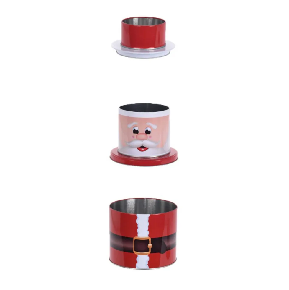 Keksdose 3in1 aus Metall in verschiedenen Weihnachtsmotiven