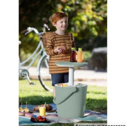 Keter GO BAR Kühlbox 2in1 mit Serviertisch grün