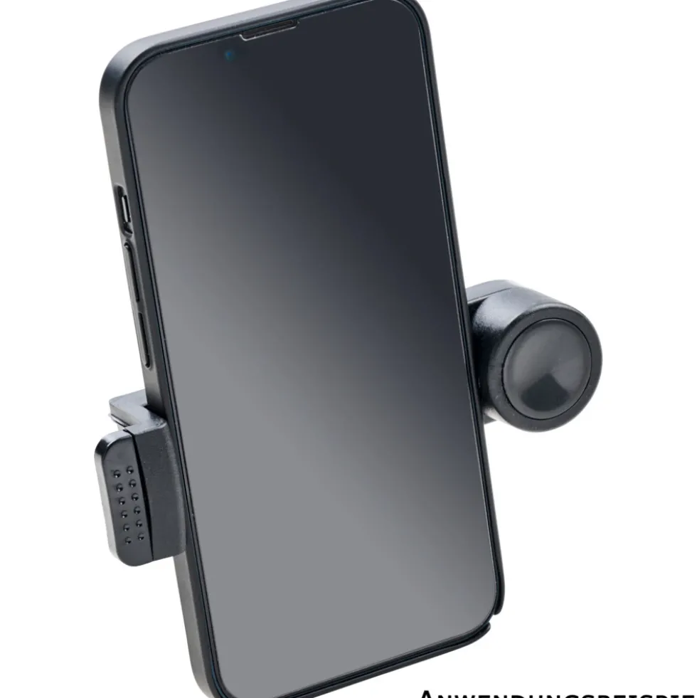 KFZ Smartphone Halter für Lüftungsgitter in Schwarz