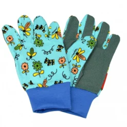 Kinderhandschuhe Gr. 5 Blümchen