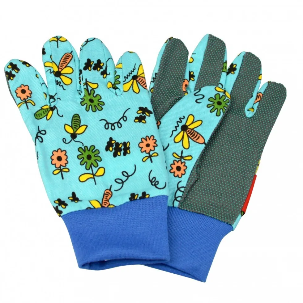 Kinderhandschuhe Gr. 5 Blümchen