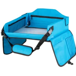 Kinder-Reisespieltisch fürs Auto blau/schwarz