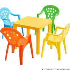 Kindertisch 42 x 46 x 46 cm, 4-fach sortiert