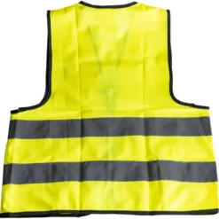 Kinder-Warnweste Größe M in Gelb aus Polyester