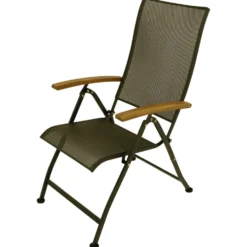 Klappsessel aus Stahl / Streckmetall