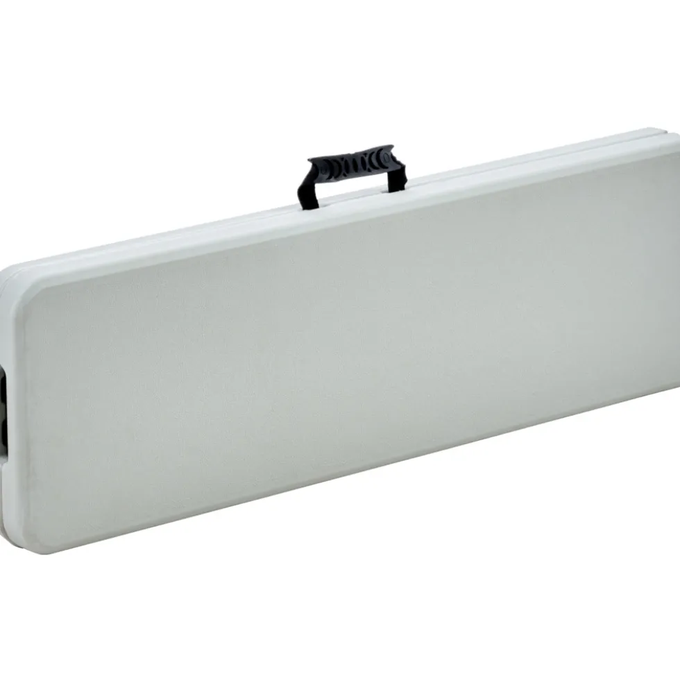 Klappsitzbank 180x28x43,5 cm aus HDPE in Weiß