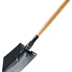 Klappspaten Länge 625 mm mit Holzstiel