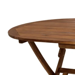 Klapptisch Benita oval, 160 x 85 x 74 cm, Akazie geölt