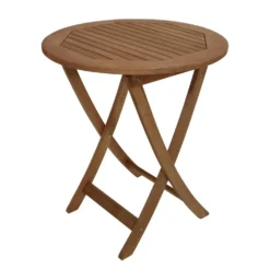 Klapptisch rund Ø 65 cm Eukalyptus geölt