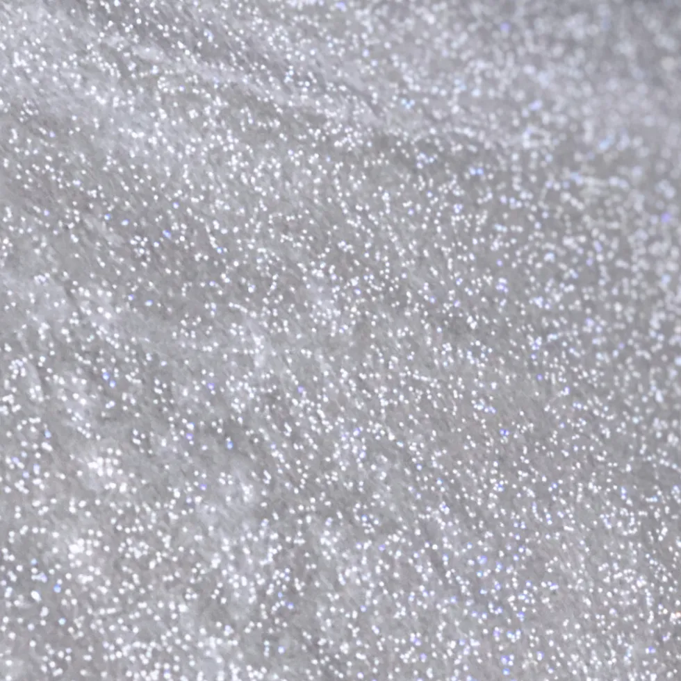 Klarsicht Tischdecke X-Mas-Motiv "Glitter silber"