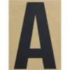 Klebebuchstabe A 100 mm schwarz
