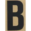Klebebuchstabe B 100 mm schwarz
