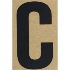 Klebebuchstabe C 100 mm schwarz