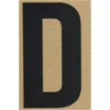 Klebebuchstabe D 100 mm schwarz