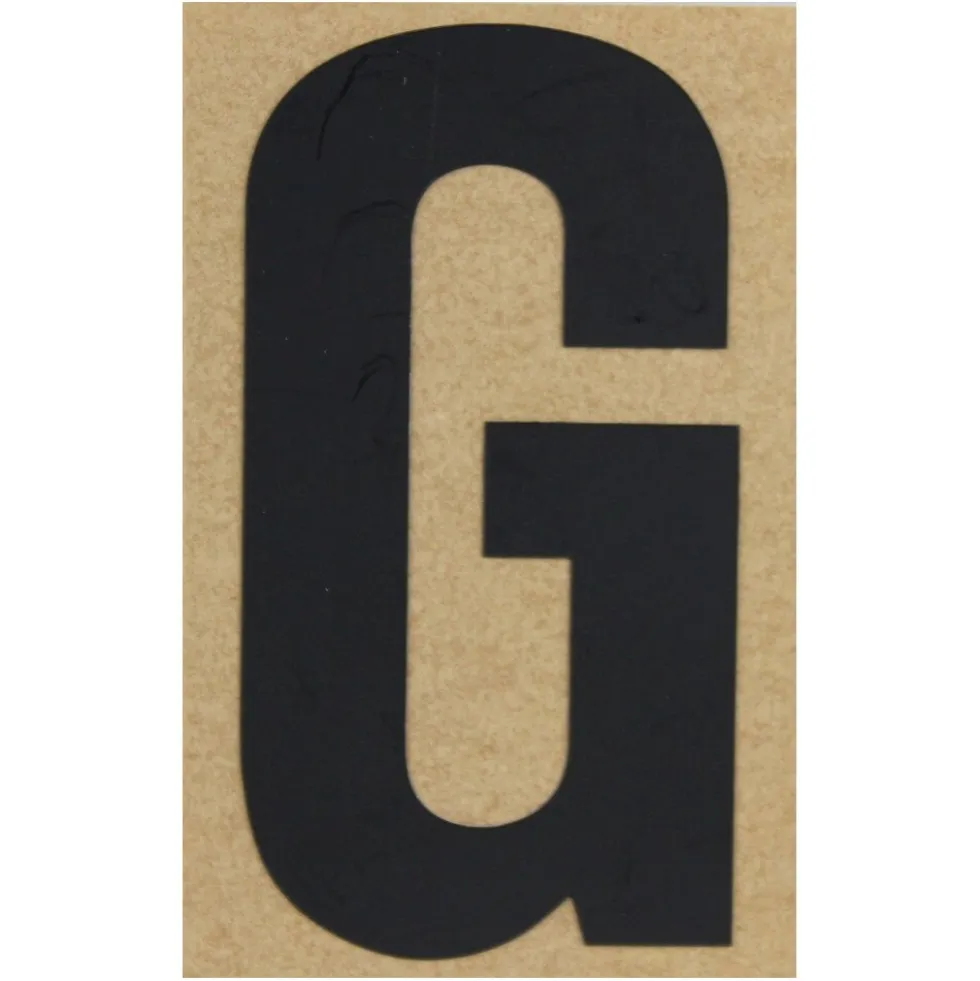 Klebebuchstabe G 100 mm schwarz