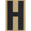 Klebebuchstabe H 100 mm schwarz