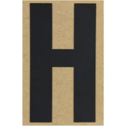 Klebebuchstabe H 100 mm schwarz