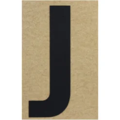 Klebebuchstabe J 100 mm schwarz