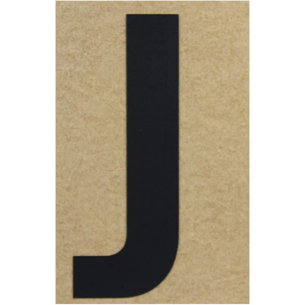 Klebebuchstabe J 100 mm schwarz
