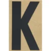 Klebebuchstabe K 100 mm schwarz