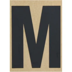 Klebebuchstabe M 100 mm schwarz