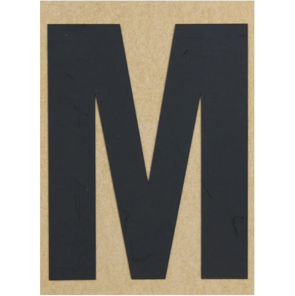 Klebebuchstabe M 100 mm schwarz