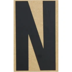 Klebebuchstabe N 100 mm schwarz