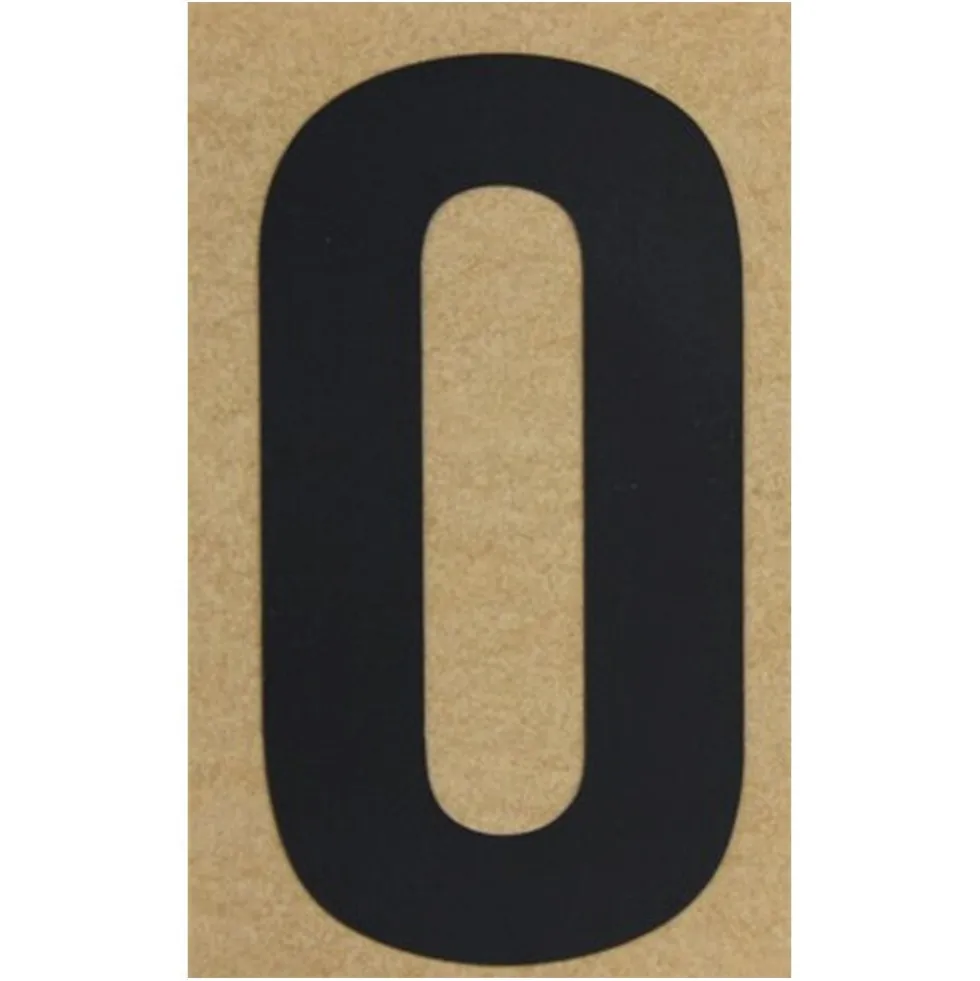 Klebebuchstabe O 100 mm schwarz