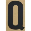 Klebebuchstabe Q 100 mm schwarz