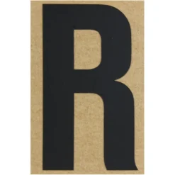 Klebebuchstabe R 100 mm schwarz