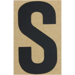 Klebebuchstabe S 100 mm schwarz