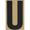 Klebebuchstabe U 100 mm schwarz