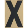 Klebebuchstabe 100 X mm schwarz