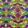 Klebefolie Tiffany Mosaik 200 x 45 cm selbstklebend