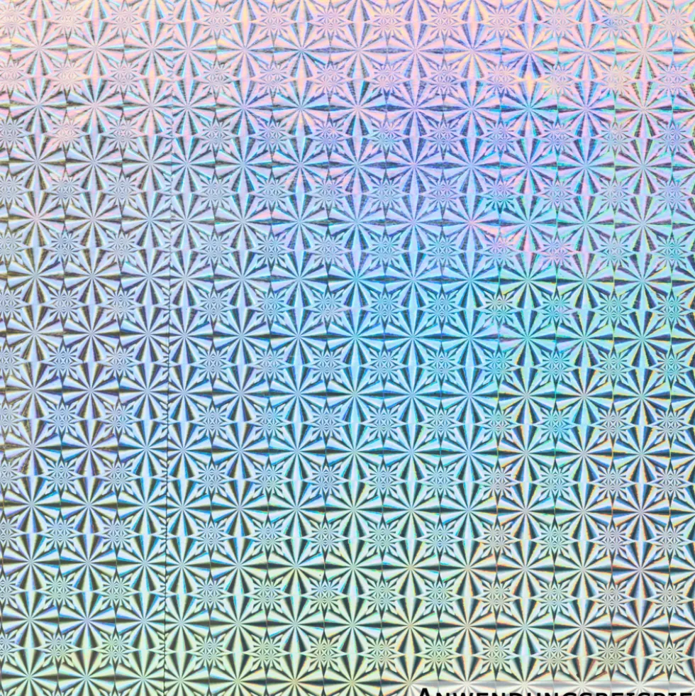 Klebefolie 200x45cm Holographie Schnee Spiegel Dekofolie Selbstklebefolie Möbelfolie