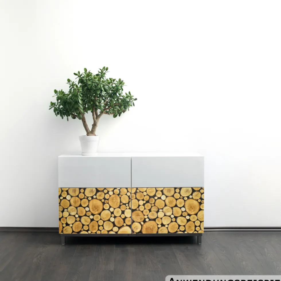 Klebefolie 200 x 45 cm mit Baumscheibenmotiv