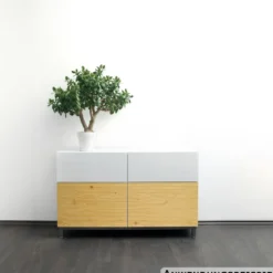 Klebefolie 200 x 45 cm mit beigen Fichtenmotiv