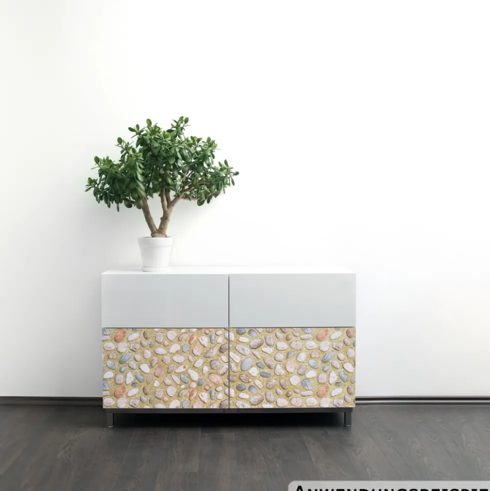 Klebefolie 200 x 45 cm mit Kieselmotiv