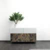 Klebefolie 200 x 45 cm mit schwarzen Marmormotiv