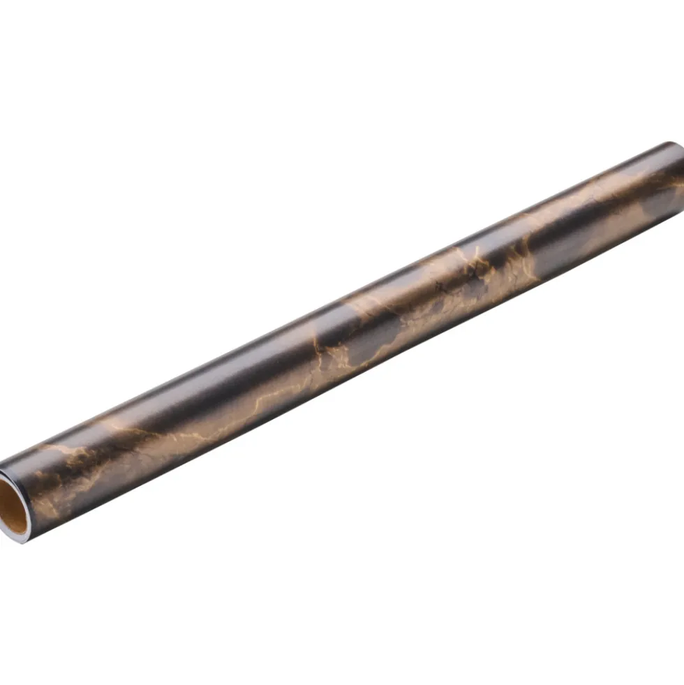 Klebefolie 200 x 45 cm mit schwarzen Marmormotiv
